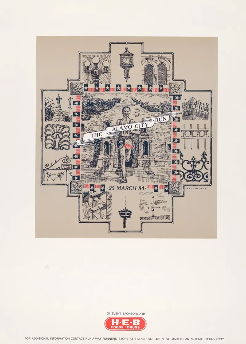 The Alamo City Run 25 March 84 Wall Art by Robert Bradley, Jr - High-Resolution Digital Print