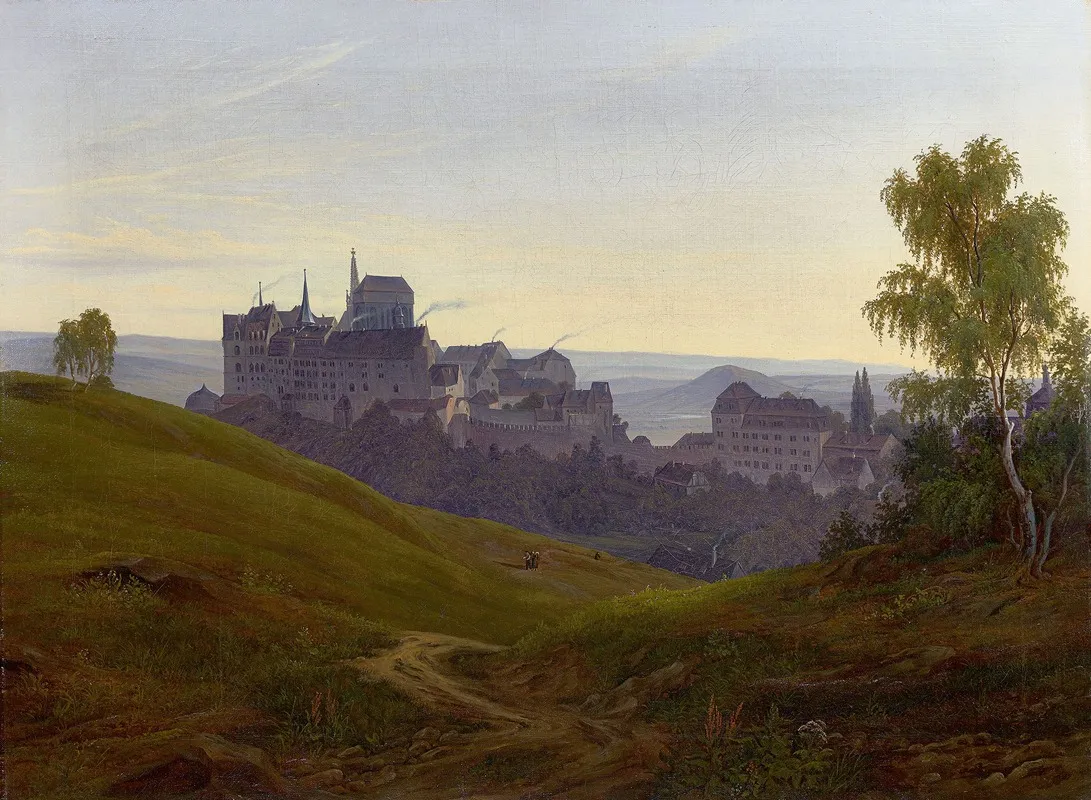 The Albrechtsburg In Meissen Wall Art by Johann Anton Castell - High-Resolution Digital Print