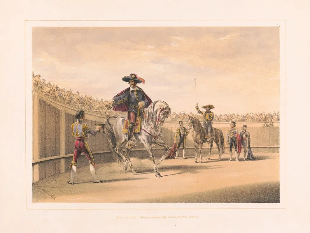 The Alguazil Delivering The Keys Of The Toril Wall Art by William Henry Lake Price - High-Resolution Digital Print