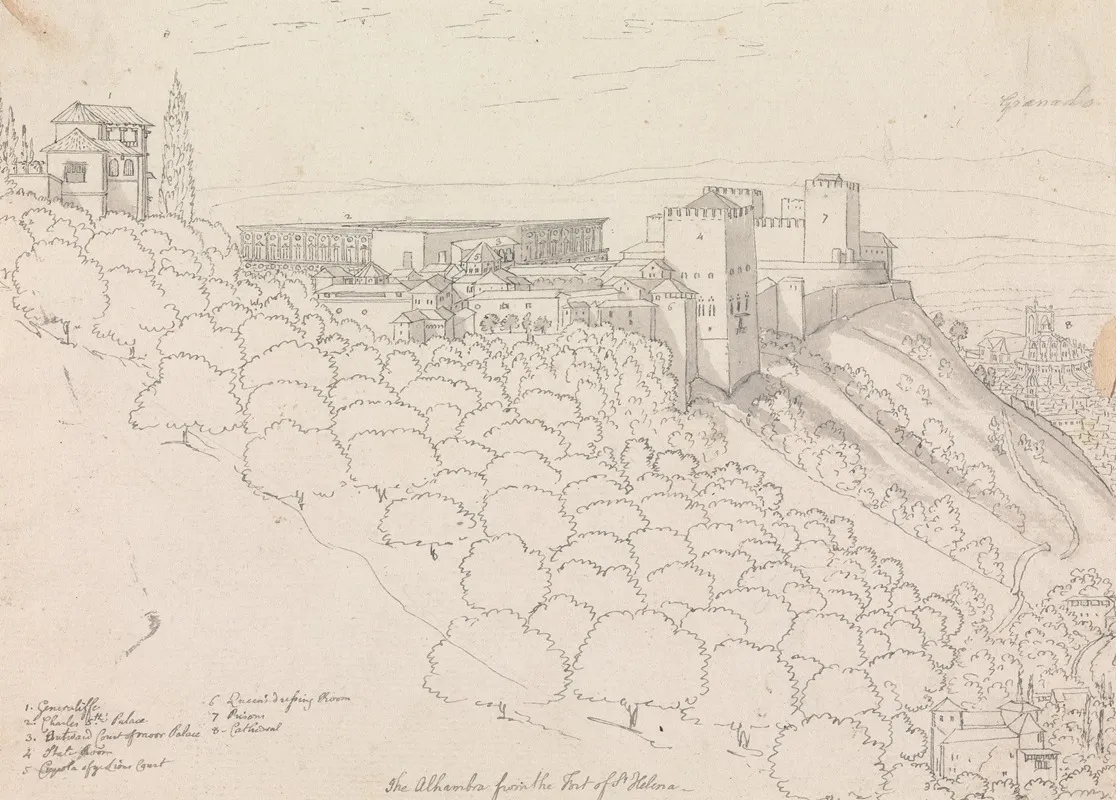 The Alhambra From The Fort Of St Helena
