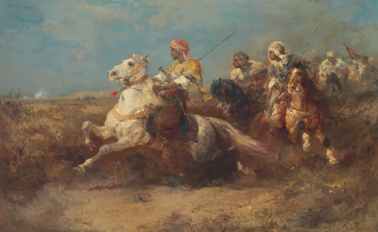 The Ambush Wall Art by Adolf Schreyer - High-Resolution Digital Print