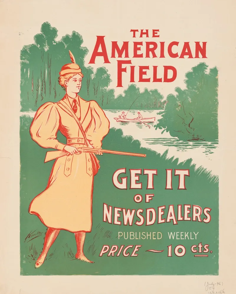 The American Field Get It Of Newsdealers Published Weekly Price 10 Cents July 1896 Wall Art by Anonymous - High-Resolution Digital Print