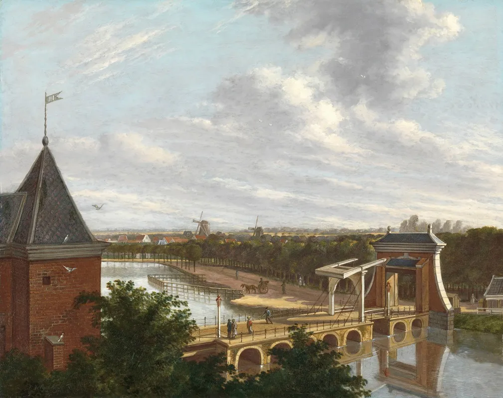 The Amsterdam Outer Canal Near The Leidsepoort Seen From The Theatre