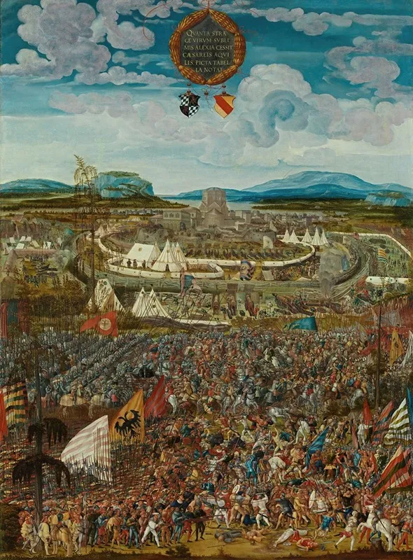 The Anachronistic Siege For Battle Of Alesia Wall Art by Melchior Feselen - High-Resolution Digital Print