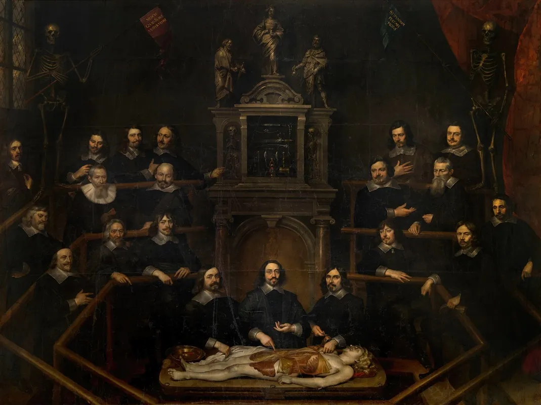 The Anatomy Lesson Of Dr Joannes Van Buyten Wall Art by Frans Denys - High-Resolution Digital Print