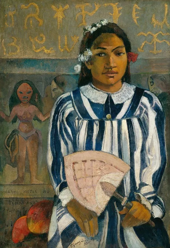 The Ancestors Of Tehamana Or Tehamana Has Many Parents Merahi Metua No Tehamana Wall Art by Paul Gauguin - High-Resolution Digital Print