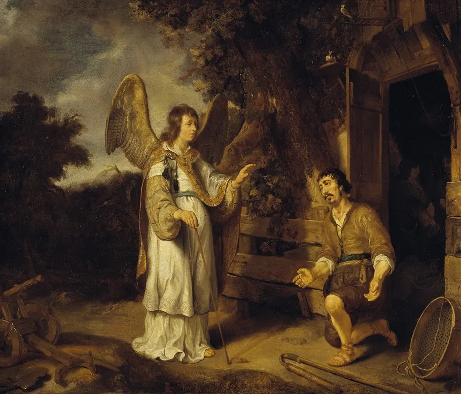 The Angel And Gideon Wall Art by Gerbrand van den Eeckhout - High-Resolution Digital Print