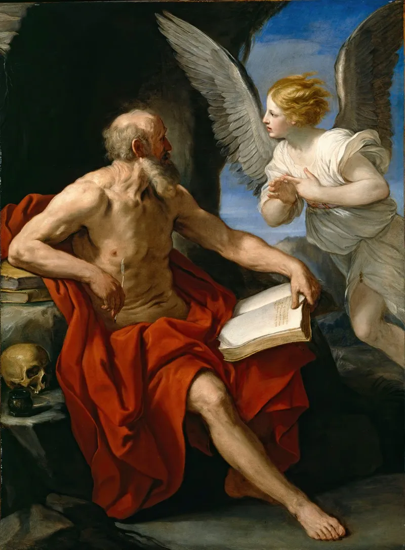 The Angel Appearing To St Jerome Wall Art by Guido Reni - High-Resolution Digital Print