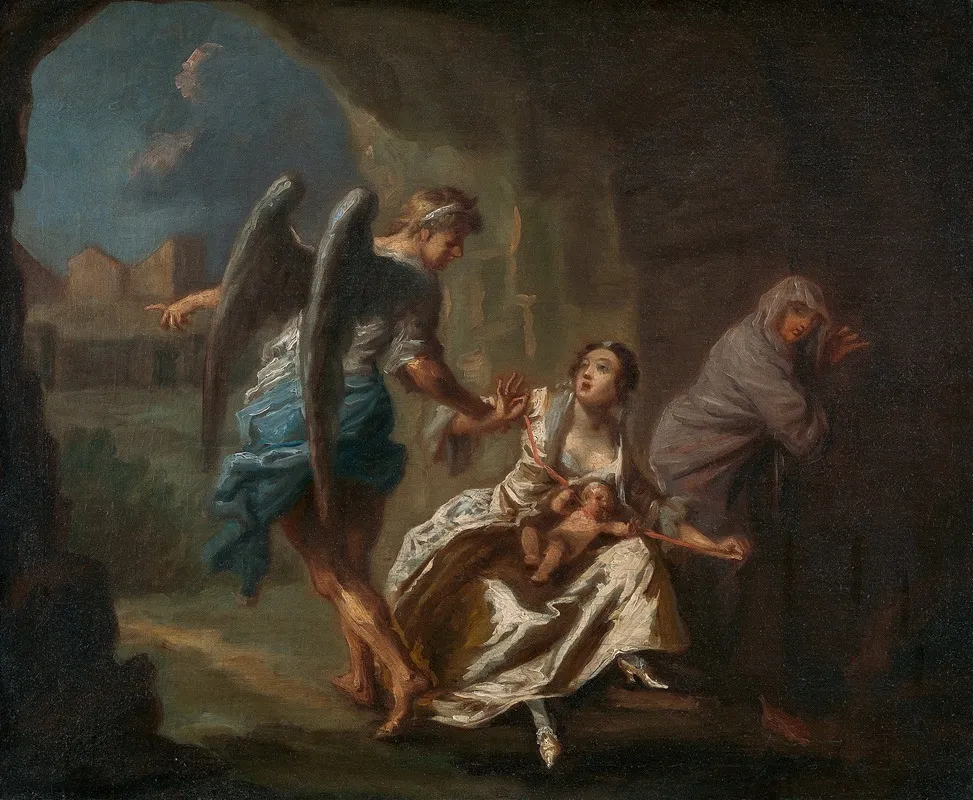 The Angel Of Mercy Wall Art by Joseph Highmore - High-Resolution Digital Print