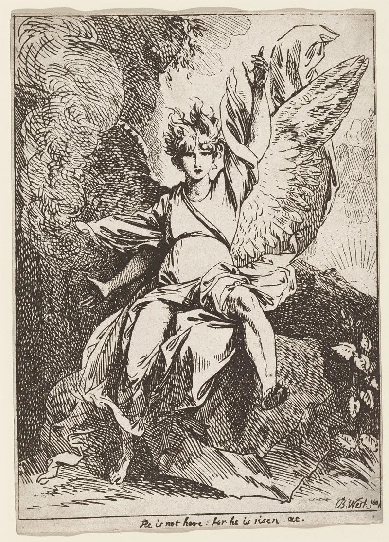 The Angel Of The Resurrection Wall Art by Benjamin West - High-Resolution Digital Print