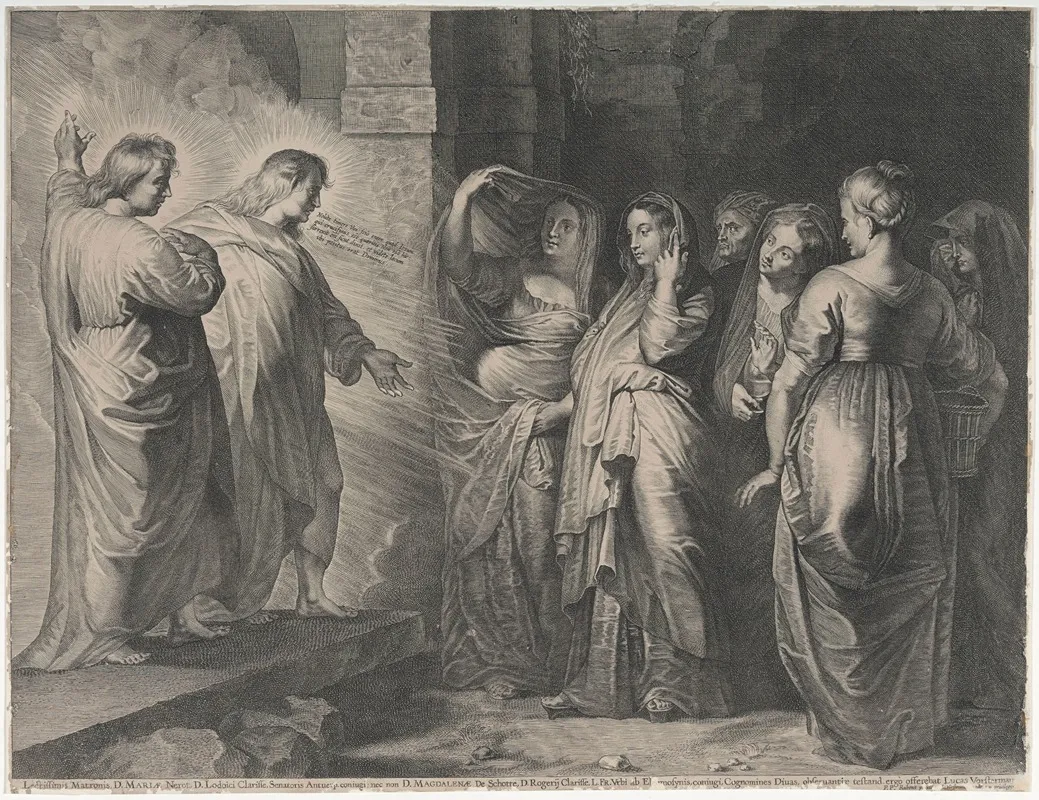 The Angels Addressing The Holy Women At The Tomb Wall Art by Peter Paul Rubens - High-Resolution Digital Print