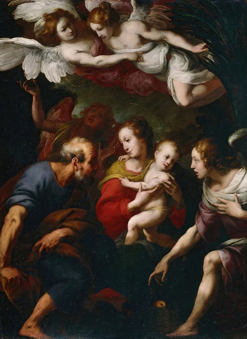 The Angels Message To Joseph Wall Art by Daniele Crespi - High-Resolution Digital Print