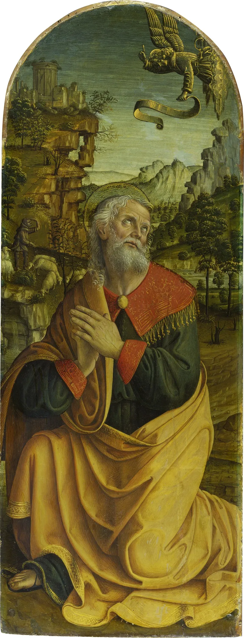 The Annuciation To St Joachim 2 Wall Art by Macrino D'alba - High-Resolution Digital Print