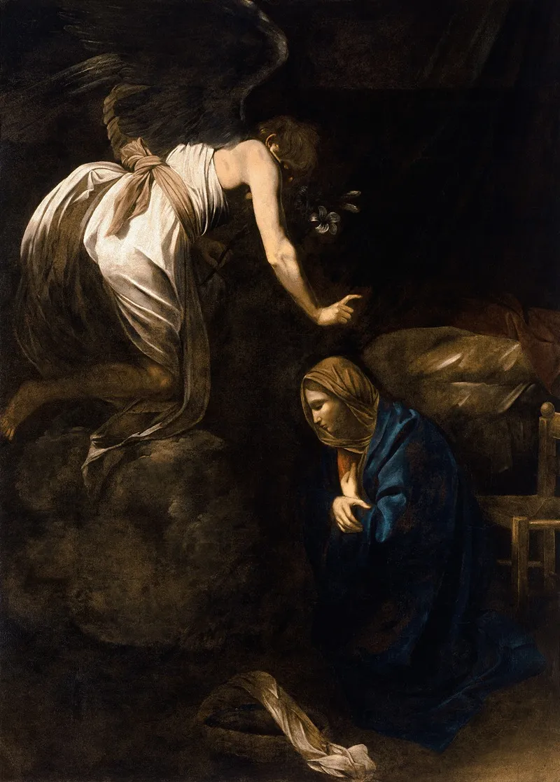 The Annunciation 100 Wall Art by Caravaggio - High-Resolution Digital Print