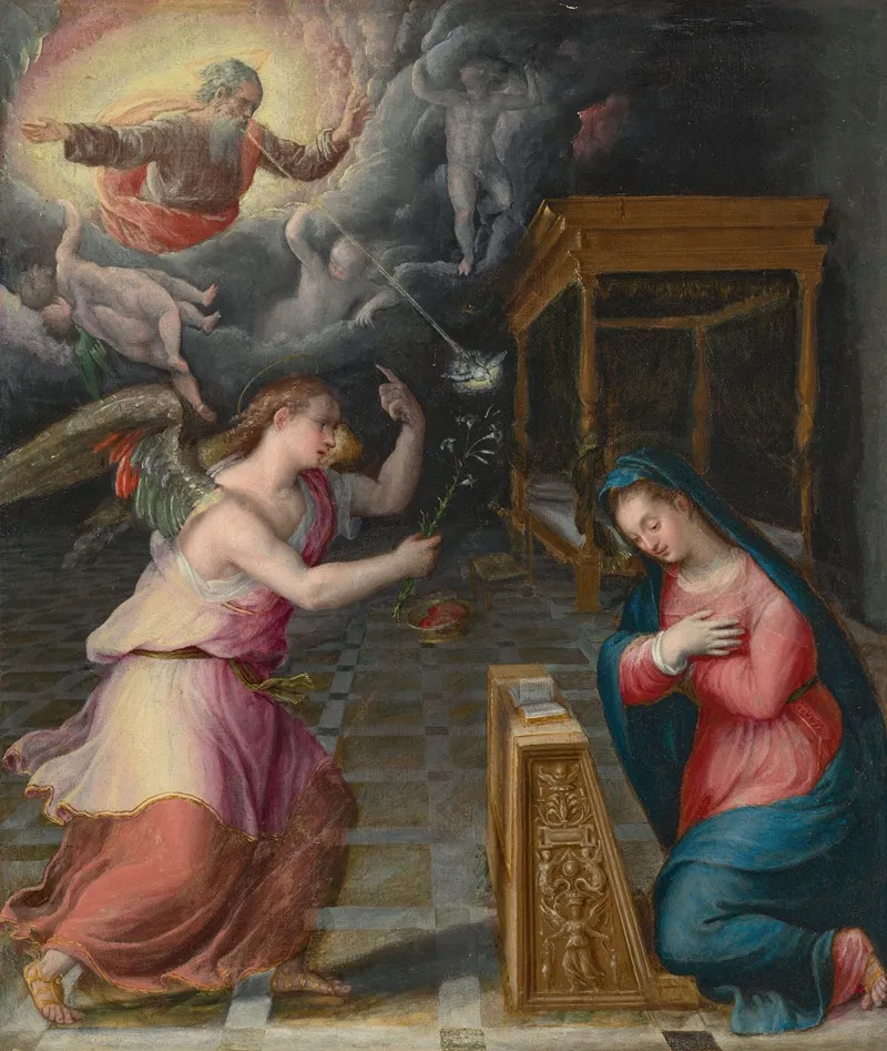 The Annunciation 110 Wall Art by Lavinia Fontana - High-Resolution Digital Print