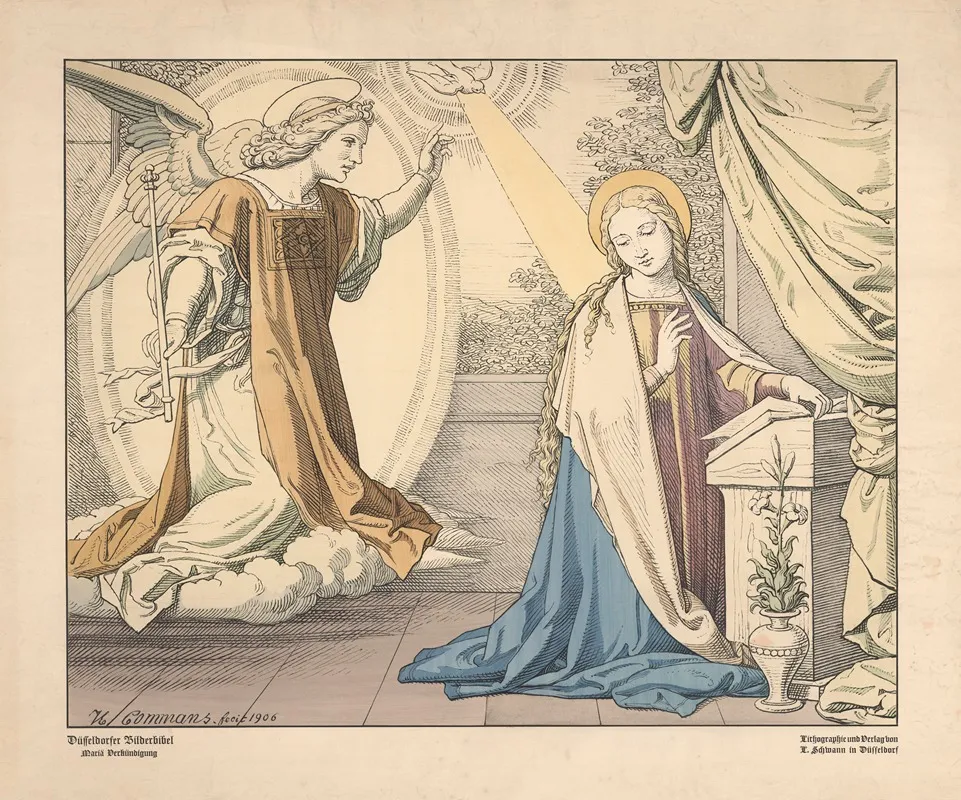 The Annunciation 138 Wall Art by H. Commans - High-Resolution Digital Print