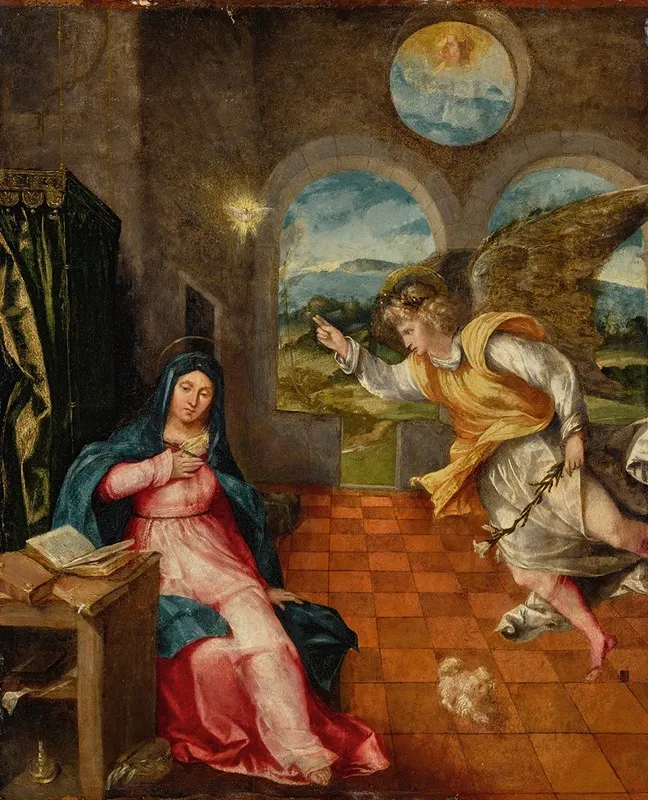 The Annunciation 14 Wall Art by Giovanni Da Asola - High-Resolution Digital Print