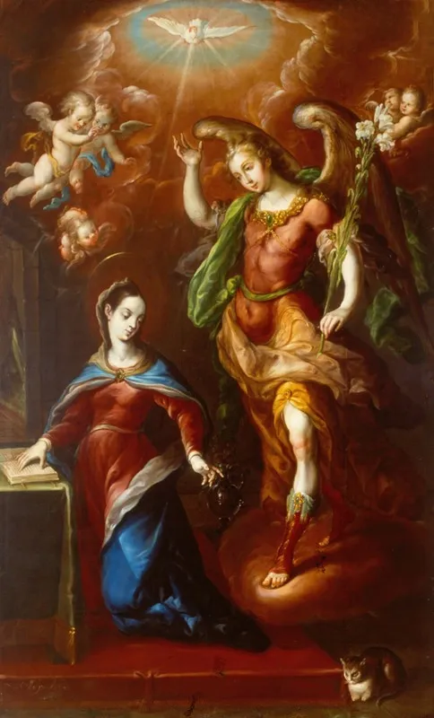 The Annunciation 16 Wall Art by Cristóbal De Villalpando - High-Resolution Digital Print