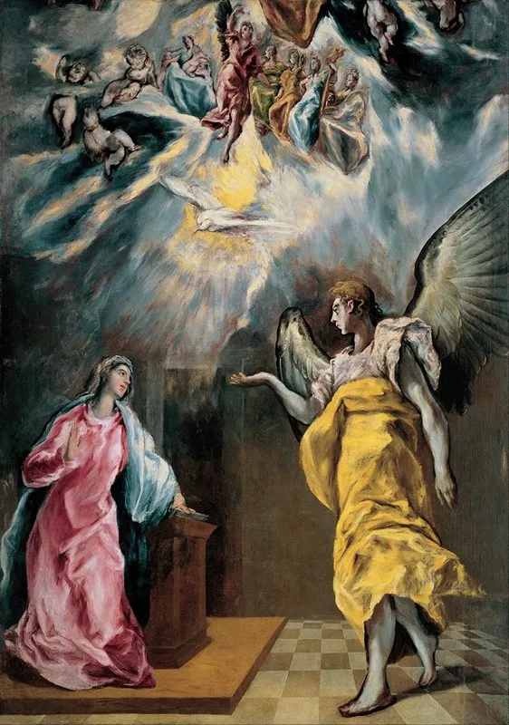 The Annunciation 17 Wall Art by El Greco (Domenikos Theotokopoulos) - High-Resolution Digital Print