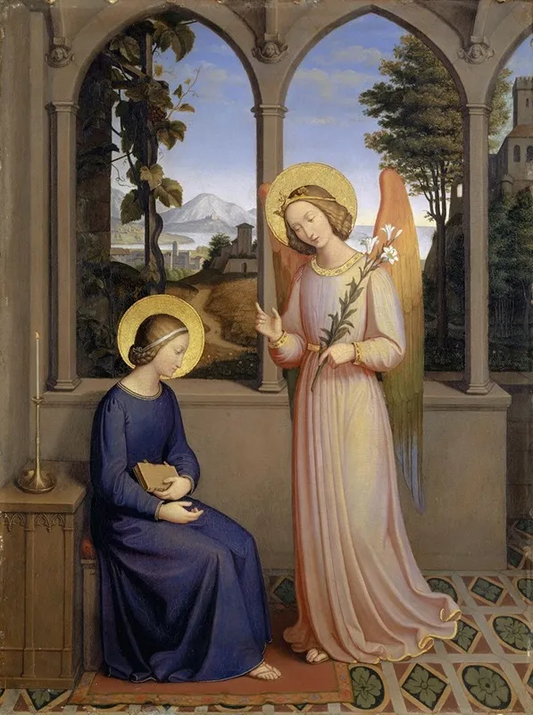 The Annunciation 25 Wall Art by Johann von Schraudolph - High-Resolution Digital Print