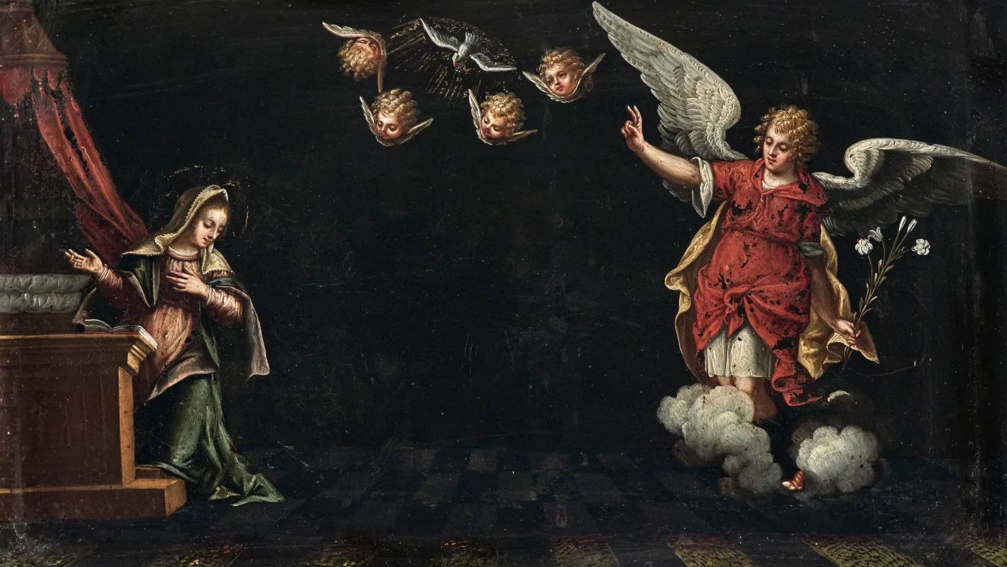The Annunciation 31 Wall Art by School of Verona - High-Resolution Digital Print