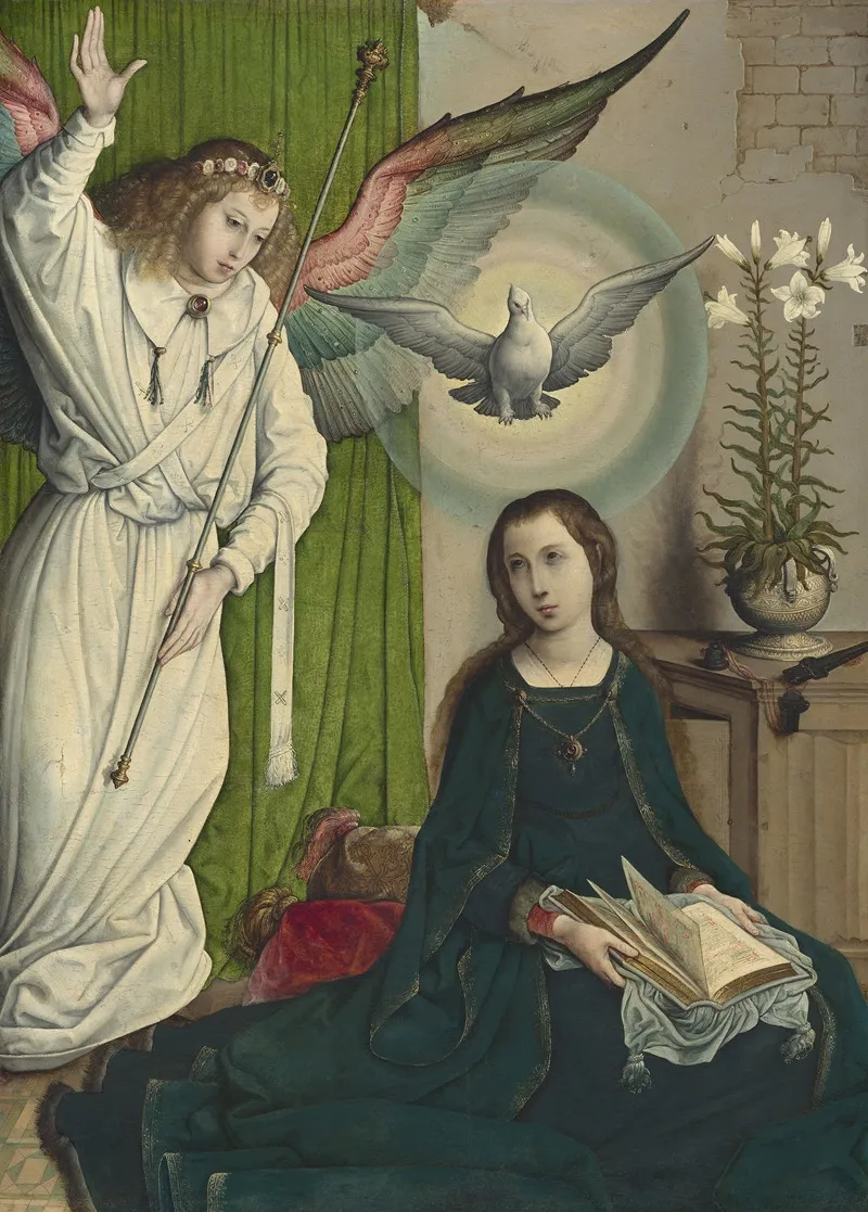 The Annunciation 40 Wall Art by Juan de Flandes - High-Resolution Digital Print