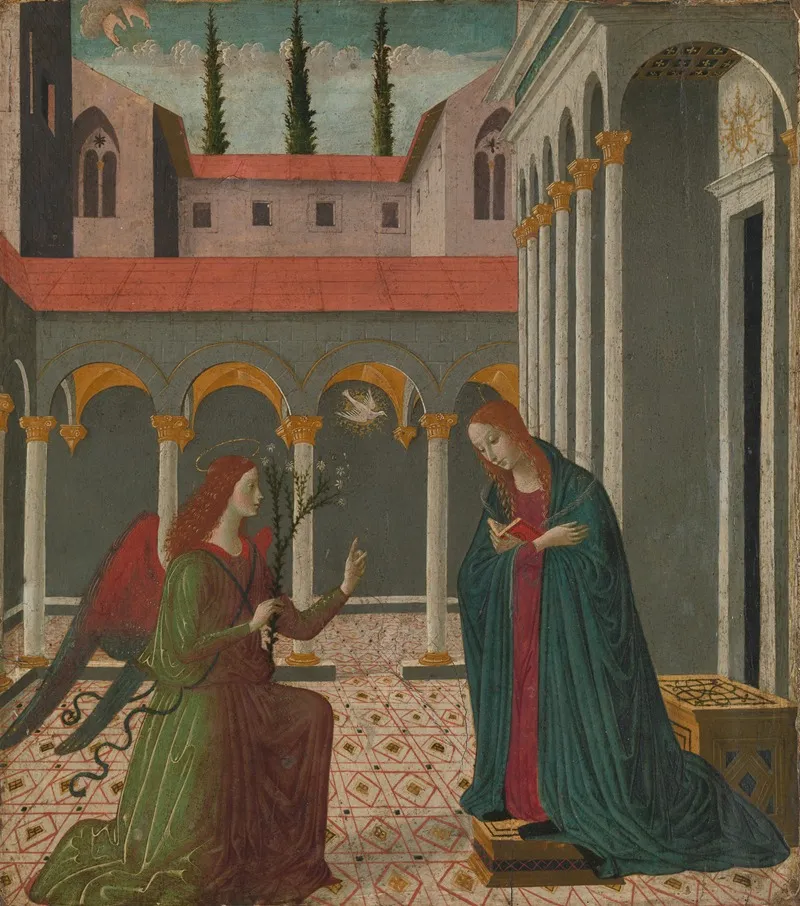 The Annunciation 48 Wall Art by Alesso di Benozzo - High-Resolution Digital Print