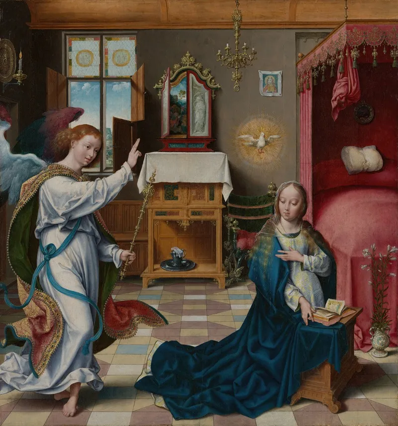 The Annunciation 51 Wall Art by Joos Van Cleve - High-Resolution Digital Print