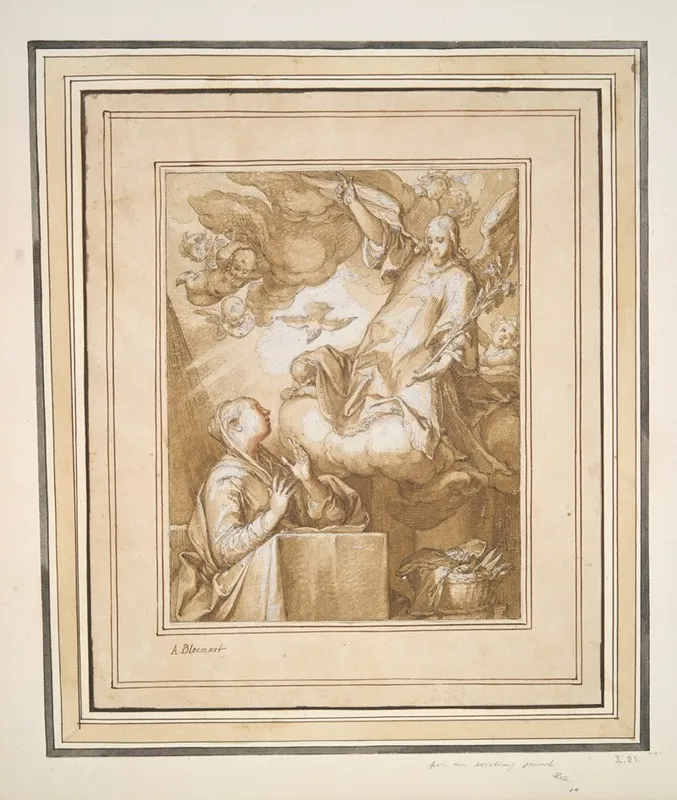 The Annunciation 65 Wall Art by Abraham Bloemaert - High-Resolution Digital Print