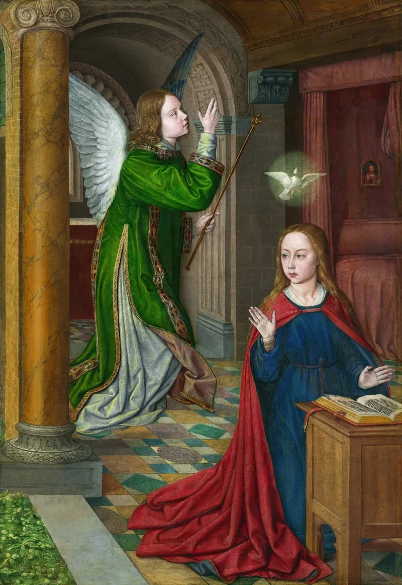 The Annunciation 77 Wall Art by Jean Hey - High-Resolution Digital Print