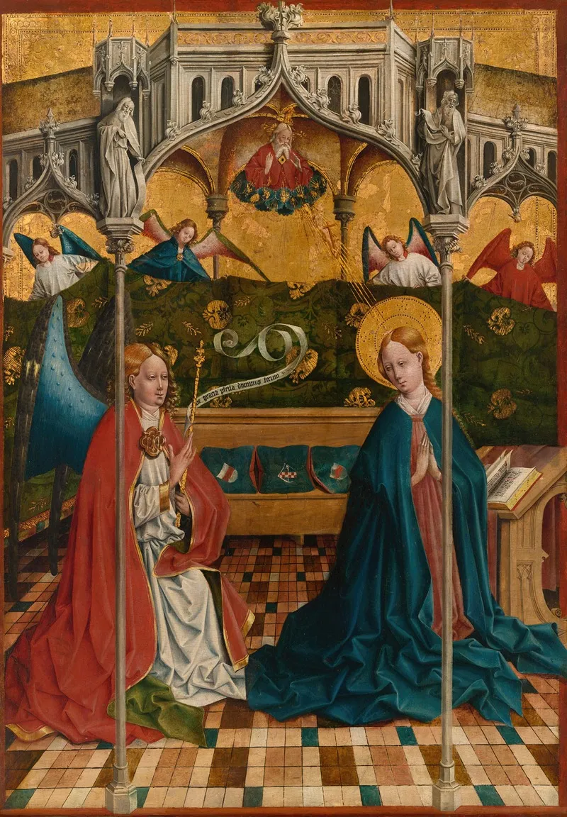 The Annunciation 78 Wall Art by Johann Koerbecke - High-Resolution Digital Print