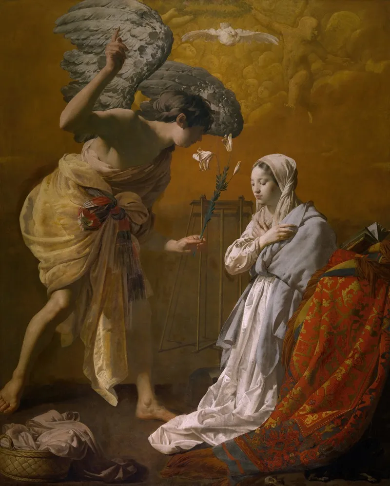 The Annunciation 84 Wall Art by Hendrick Ter Brugghen - High-Resolution Digital Print