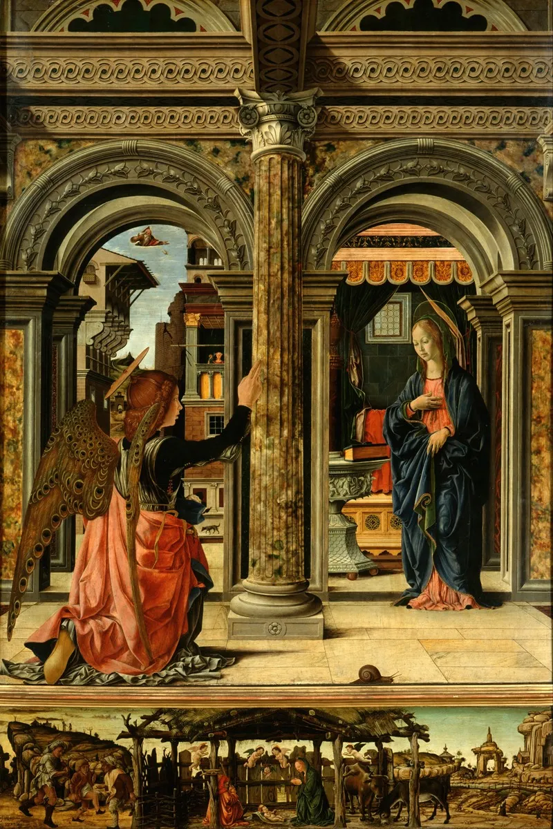 The Annunciation 87 Wall Art by Francesco del Cossa - High-Resolution Digital Print