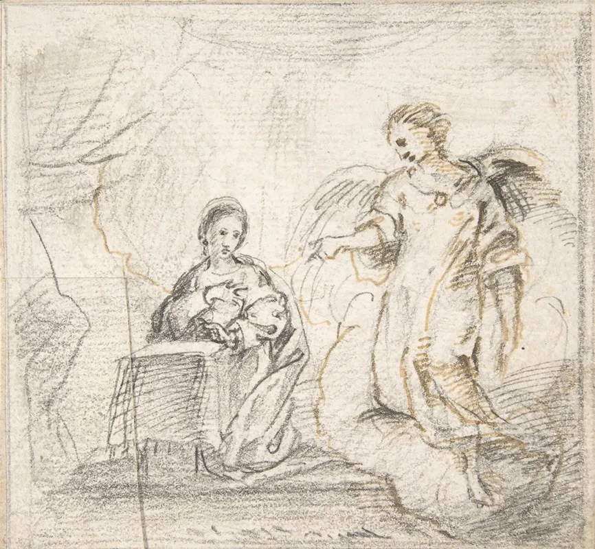 The Annunciation Angel Approaching From The Right