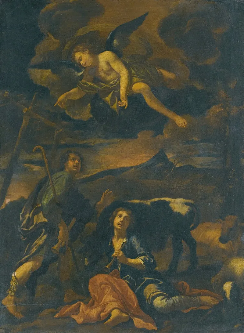 The Annunciation To The Shepherds 2 Wall Art by Onorio Marinari - High-Resolution Digital Print