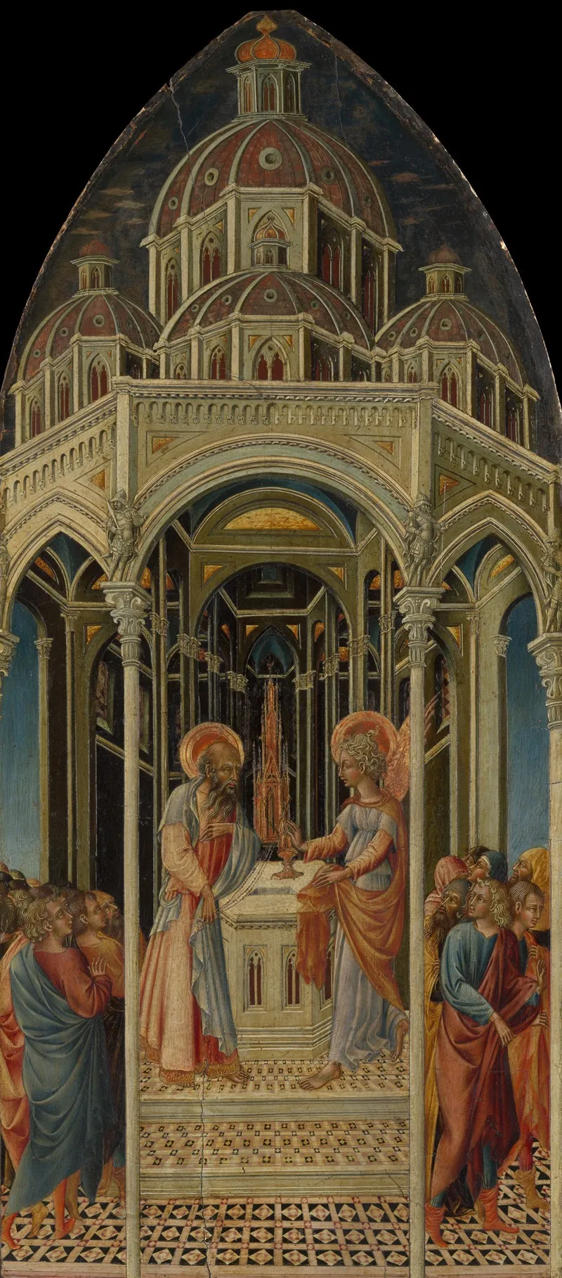 The Annunciation To Zacharias Wall Art by Giovanni di Paolo - High-Resolution Digital Print