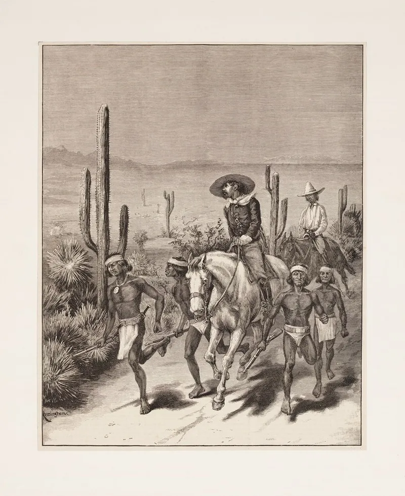 The Apache War Indian Scouts On Geronimos Trail Wall Art by Frederic Remington - High-Resolution Digital Print