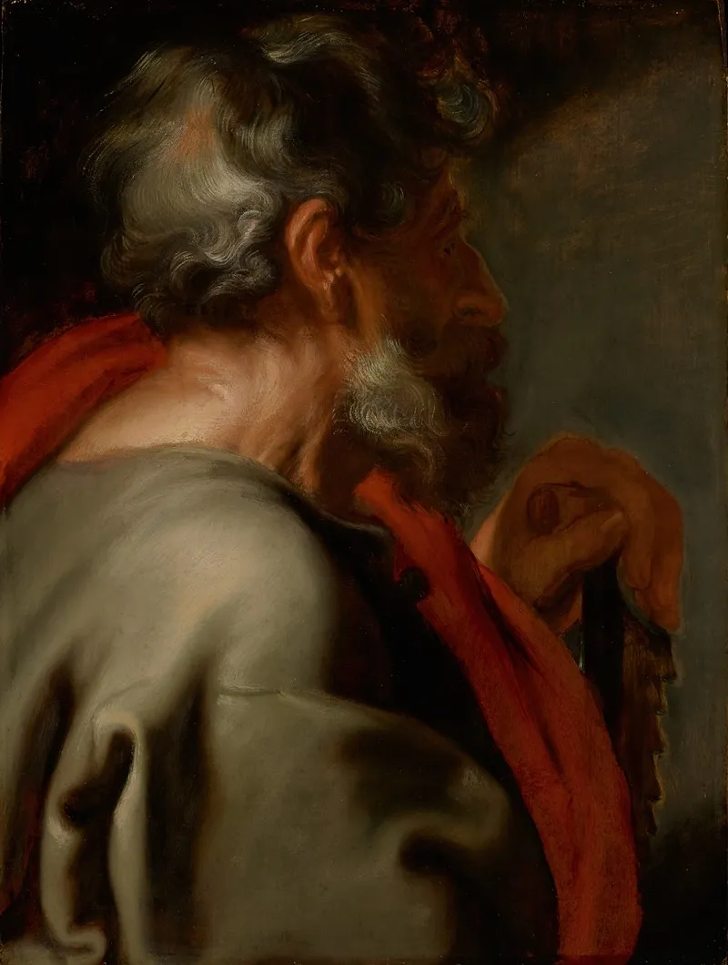 The Apostle Simon Wall Art by Anthony van Dyck - High-Resolution Digital Print