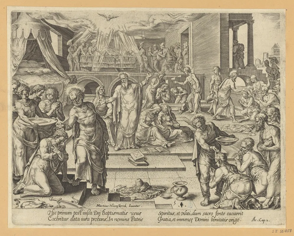 The Apostles Baptizing In Jerusalem