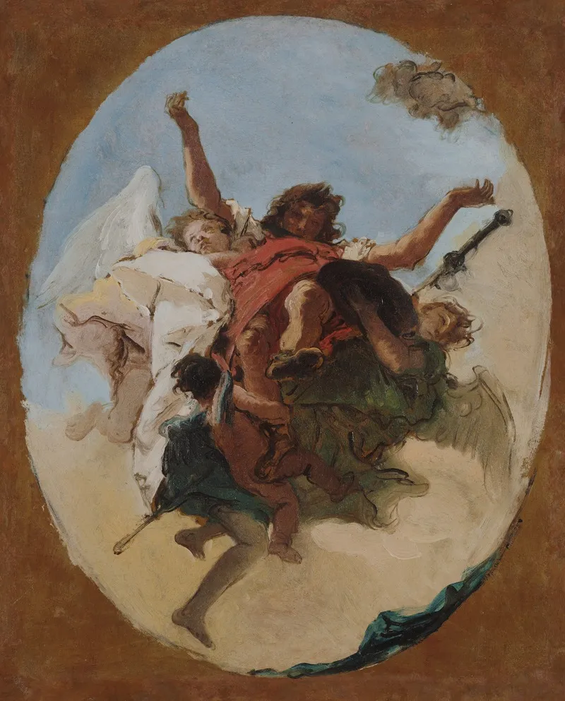 The Apotheosis Of Saint Roch Wall Art by Giovanni Battista Tiepolo - High-Resolution Digital Print