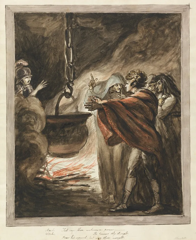 The Apparition Of The Armed Head Macbeth Wall Art by Mary Hoare - High-Resolution Digital Print
