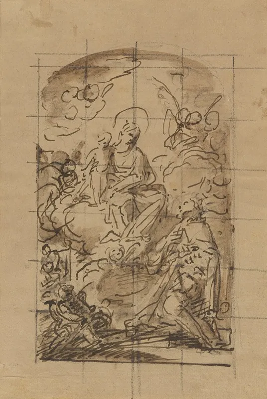 The Apparition Of The Virgin And Child To Saint Louis Of France