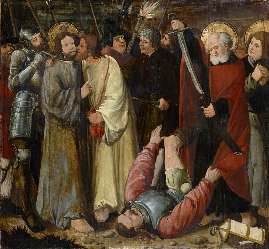 The Apprehension Of Christ Wall Art by Hans Leu the younger - High-Resolution Digital Print