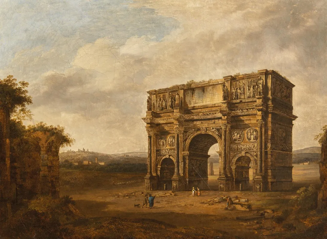 The Arch Of Constantine Wall Art by Giacomo van Lint - High-Resolution Digital Print