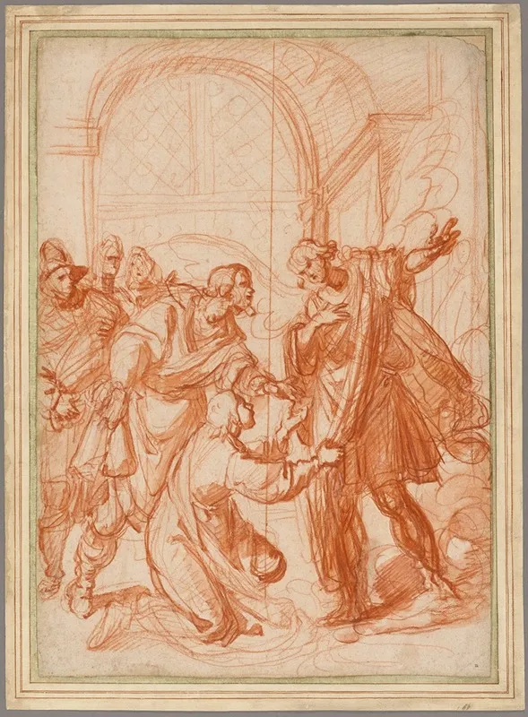 The Archangel Raphael Refusing Tobiass Gift Wall Art by Giovanni Biliverti - High-Resolution Digital Print