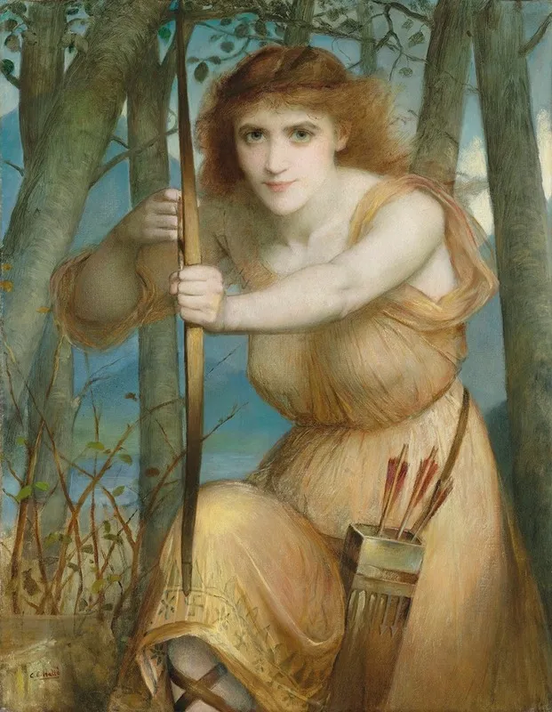 The Archer 2 Wall Art by Charles Edward Hallé - High-Resolution Digital Print