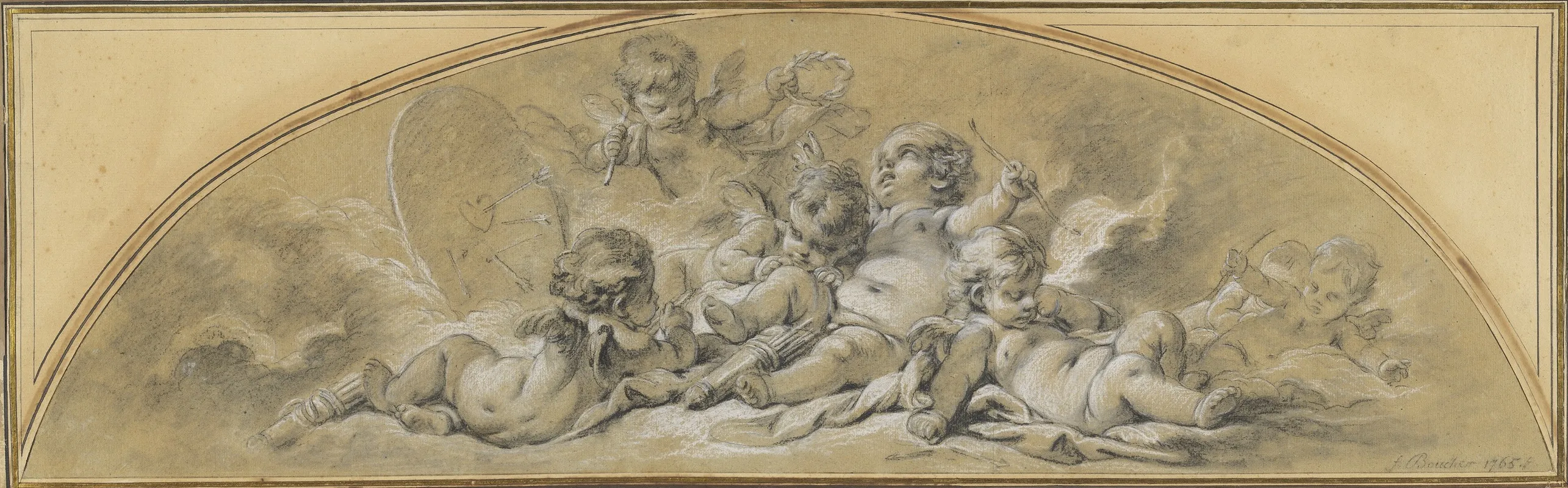 The Archery Contest Wall Art by François Boucher - High-Resolution Digital Print