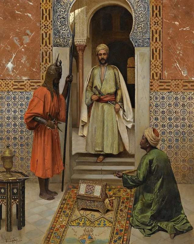 The Arms Merchant Presenting His Wares1886
