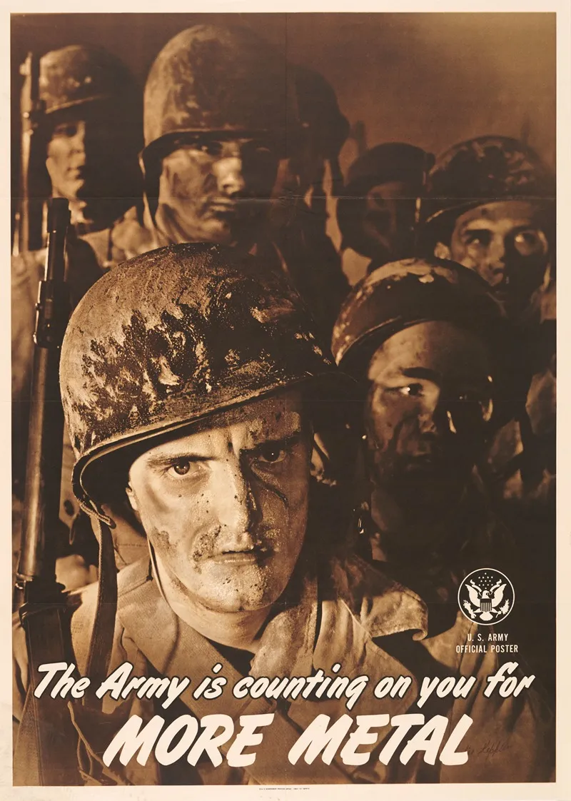 The Army Is Counting On You For More Metal Wall Art by Victor Keppler - High-Resolution Digital Print