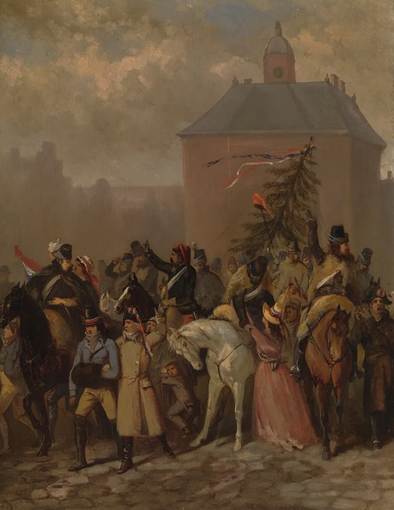 The Arrival Of The French Anno 1795 Wall Art by Johannes Hinderikus Egenberger - High-Resolution Digital Print